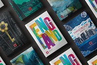 english heritage guide book publication design from 2018, featuring a few different cover designs