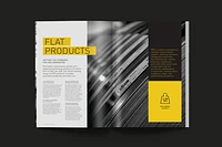 Spread from Ezz Steel's product brochure